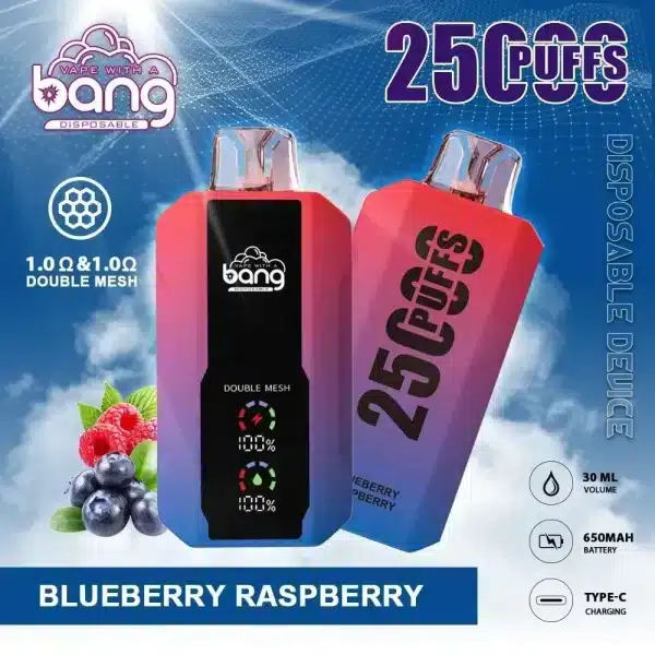Bang 25000 Disposable Vape Blueberry Raspberry