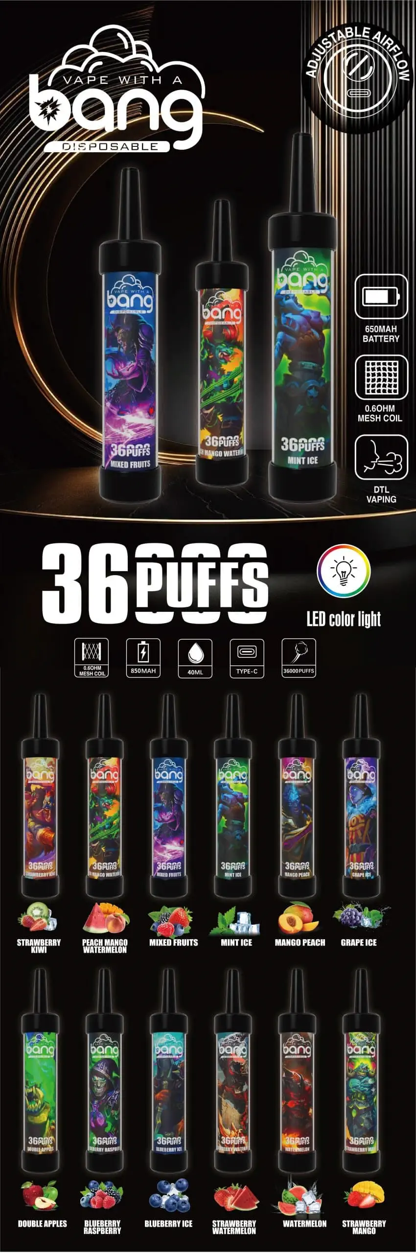 Bang 36000 Disposable Vape